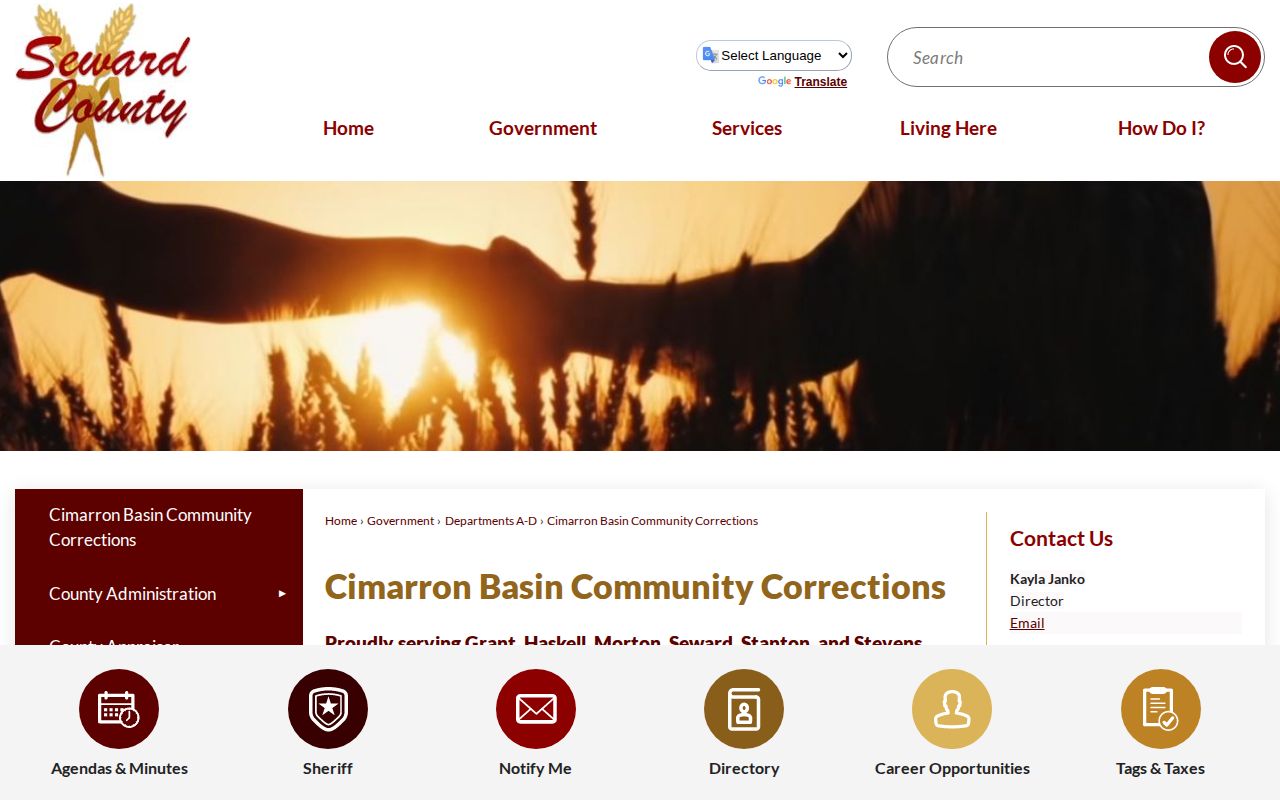 Regional Haskell County supervision contact after a 72 hour release